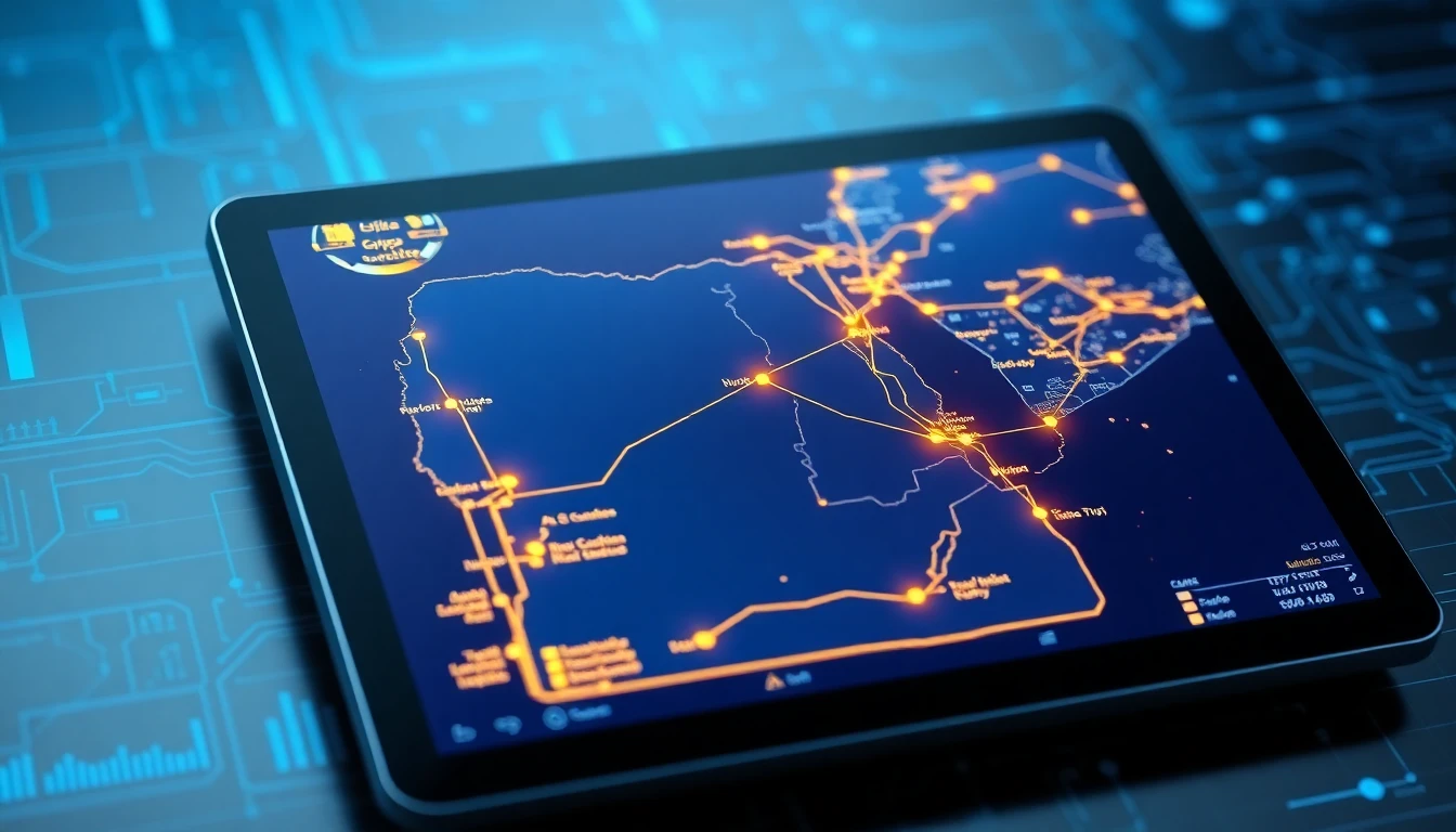 Map of Egypt Logistics Routes